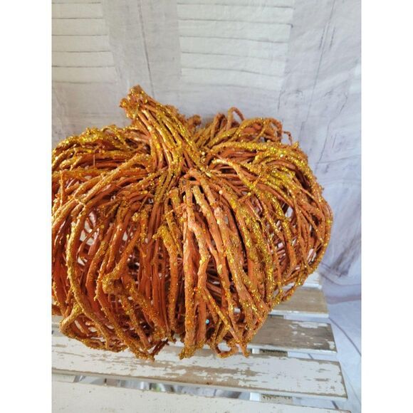 Sparkle sequin pumpkin large fall decor - Picture 5 of 5